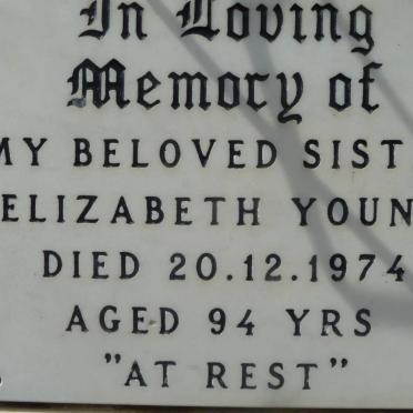YOUNG Elizabeth -1974