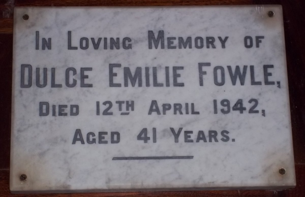 FOWLE Dulce Emilie -1942
