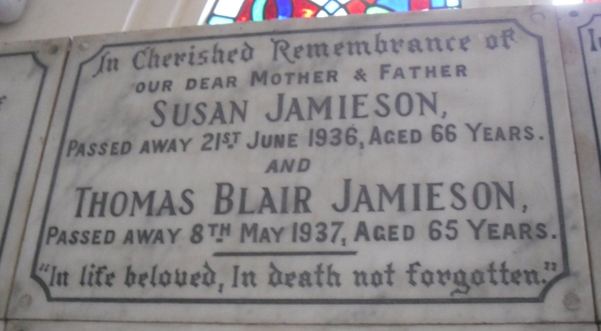 JAMIESON Thomas Blair -1937 &amp; Susan -1936