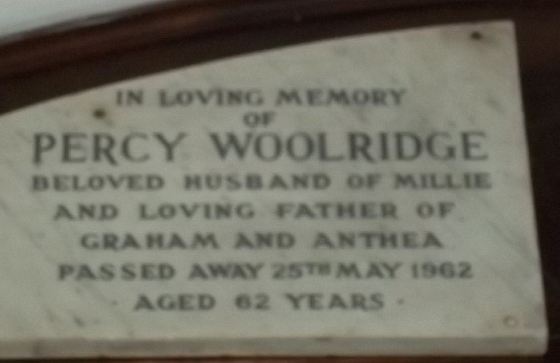 WOOLRIDGE Percy -1962