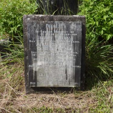 DINGLEY Herbert William -1938 &amp; Lillian Frances -1954 :: DINGLEY Herbert Oswald -1916 :: DINGLEY Dorothy -1899