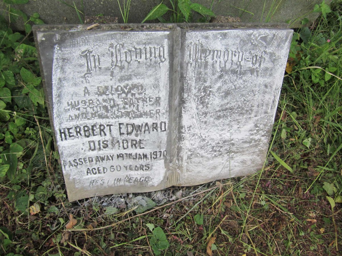 DISMORE Herbert Edward -1970