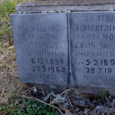 DIENER Carl 1888-1964 &amp; Emma 1899-1973