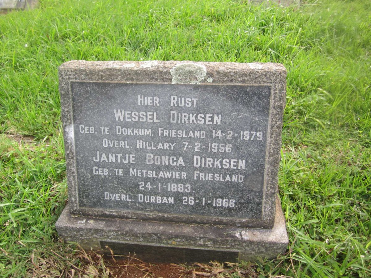 DIRKSEN Wessel 1879-1956 &amp; Jantje Bonga 1883-1966