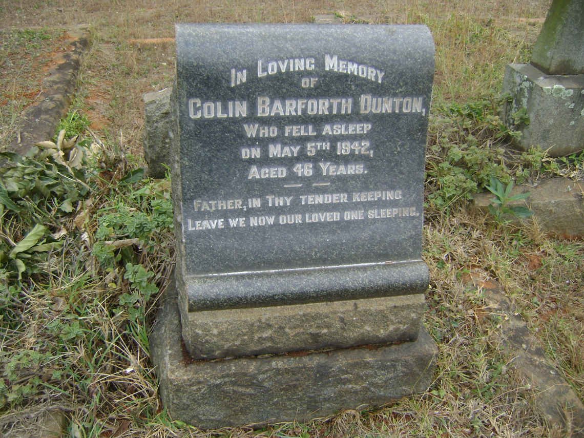 DUNTON Colin Barforth -1942