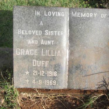 DUFF Grace Lillian 1916-1969