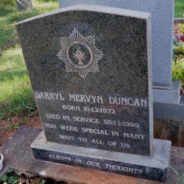 DUNCAN Darryl Mervyn 1972-1999