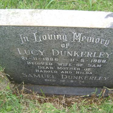 DUNKERLEY Samuel -1974 &amp; Lucy 1886-1968