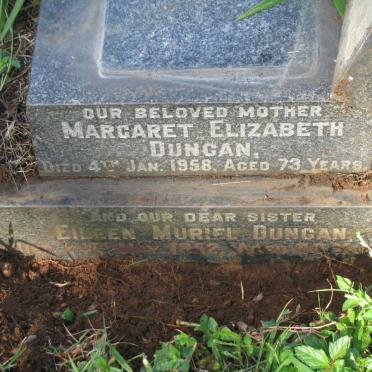 DUNCAN Margaret Elizabeth -1958 :: DUNCAN Eileen Muriel -1952