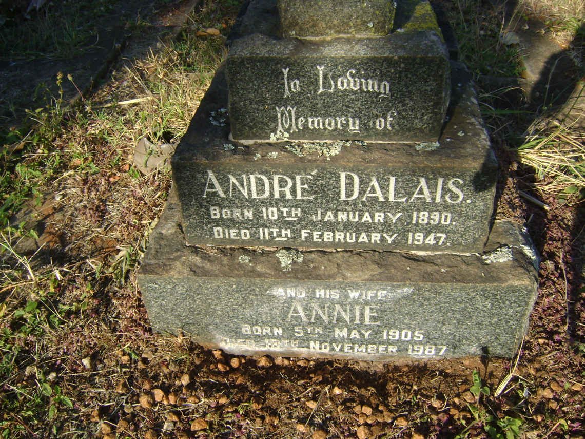 DALAIS André 1890-1947 &amp; Annie 1905-1987