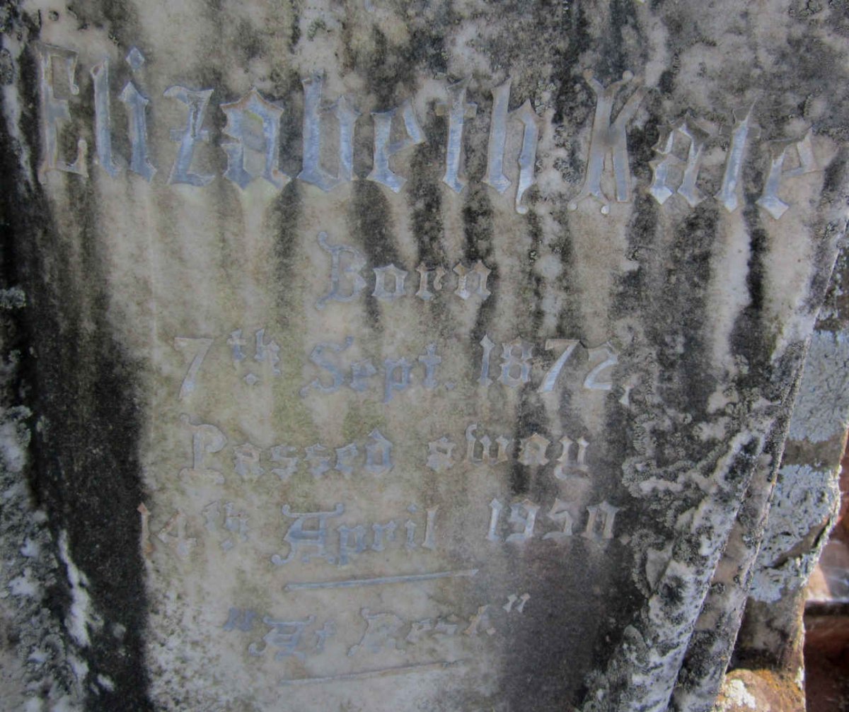 DALY Elizabeth Kate 1872-1950