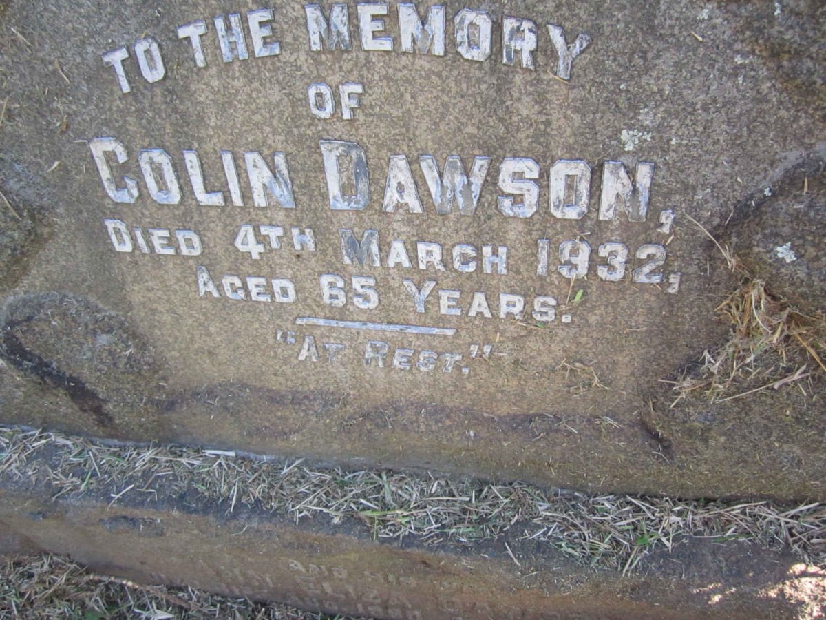 DAWSON Colin -1932 &amp; Ann Eliza -19?0