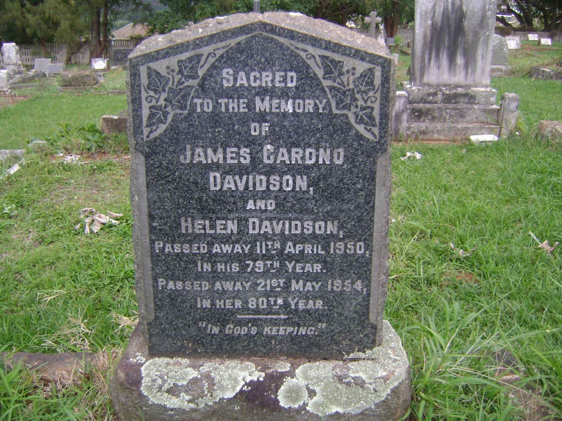 DAVIDSON James Cardno -1950 &amp; Helen -1954