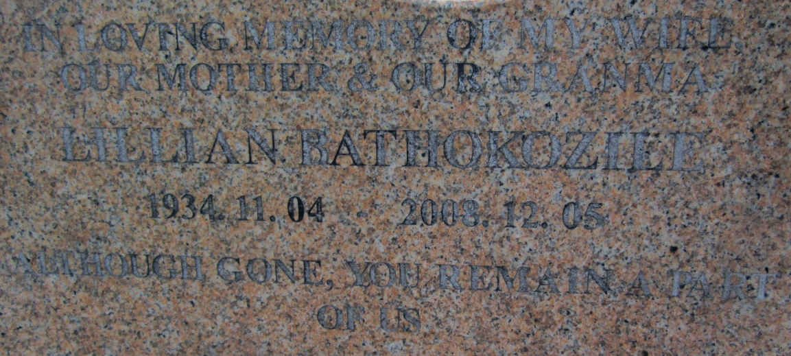 DYANTYI Lillian Bathokozile 1934-2008
