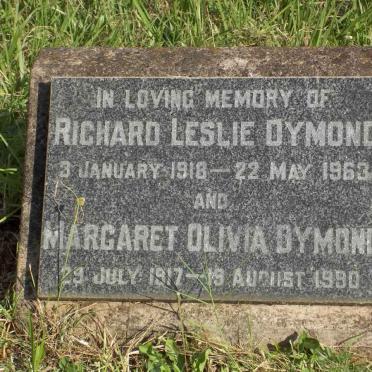 DYMOND Richard Leslie 1918-1963 &amp; Margaret Olivia 1917-1990