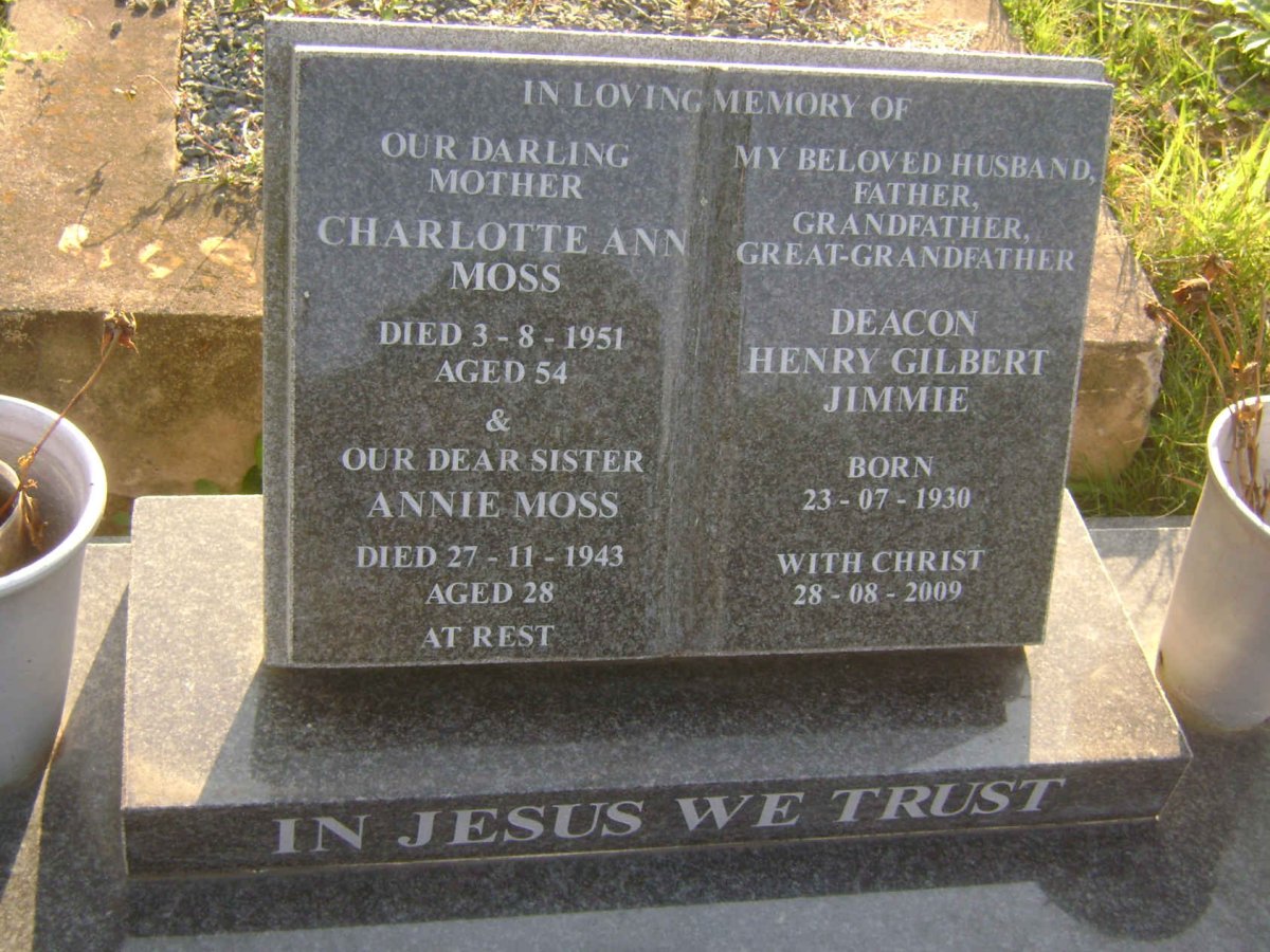 DEACON Henry Gilbert Jimmie 1930-2009 :: MOSS Charlotte Ann -1951 :: MOSS Annie -1943