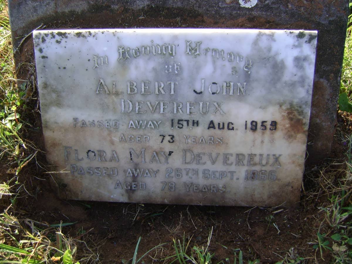 DEVEREUX Albert John -1959 &amp; Flora May -1966