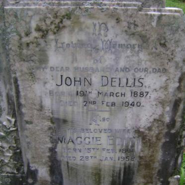 DELLIS John 1887-1940 &amp; Maggie Edith 1891-1958
