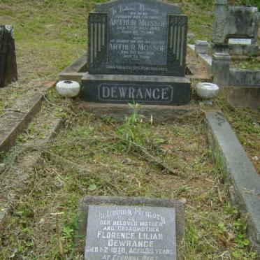 DEWRANCE Arthur Mossop -1946 :: DEWRANCE Arthur Mossop -1949 :: DEWRANCE Florence Lilian -1978