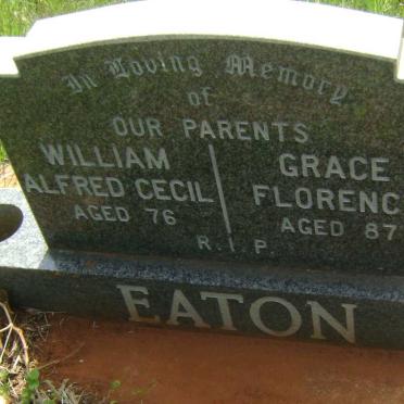 EATON William Alfred Cecil -1976 &amp; Grace Florence -1988