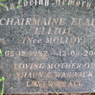 ELLIOT Charmaine Elaine nee MOLLOY 1952-2005 