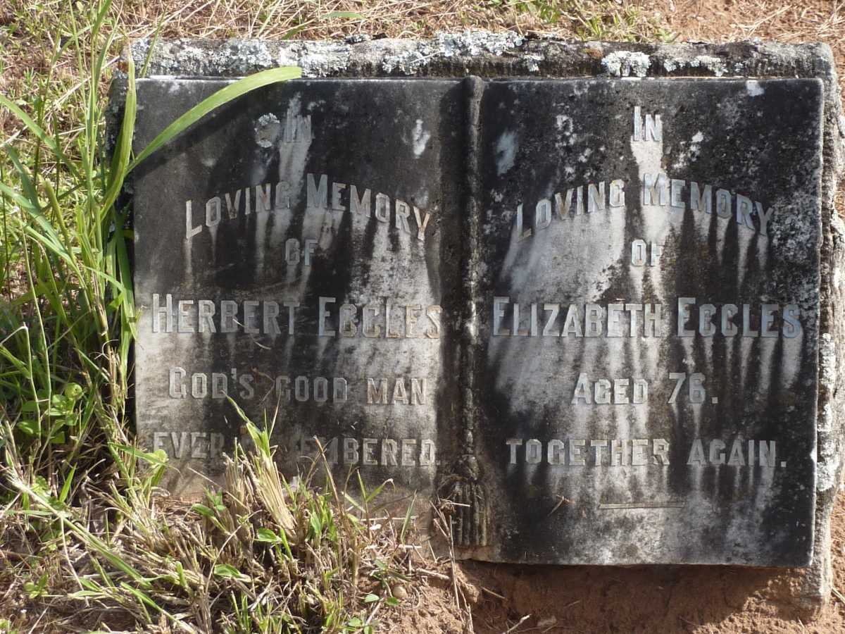 ECCLES Herbert &amp; Elizabeth
