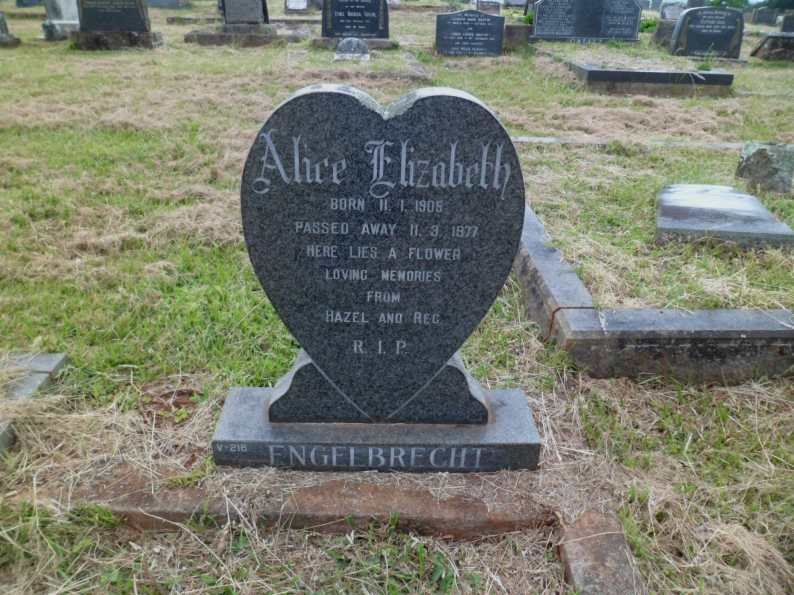 ENGELBRECHT Alice Elizabeth 1905-1977