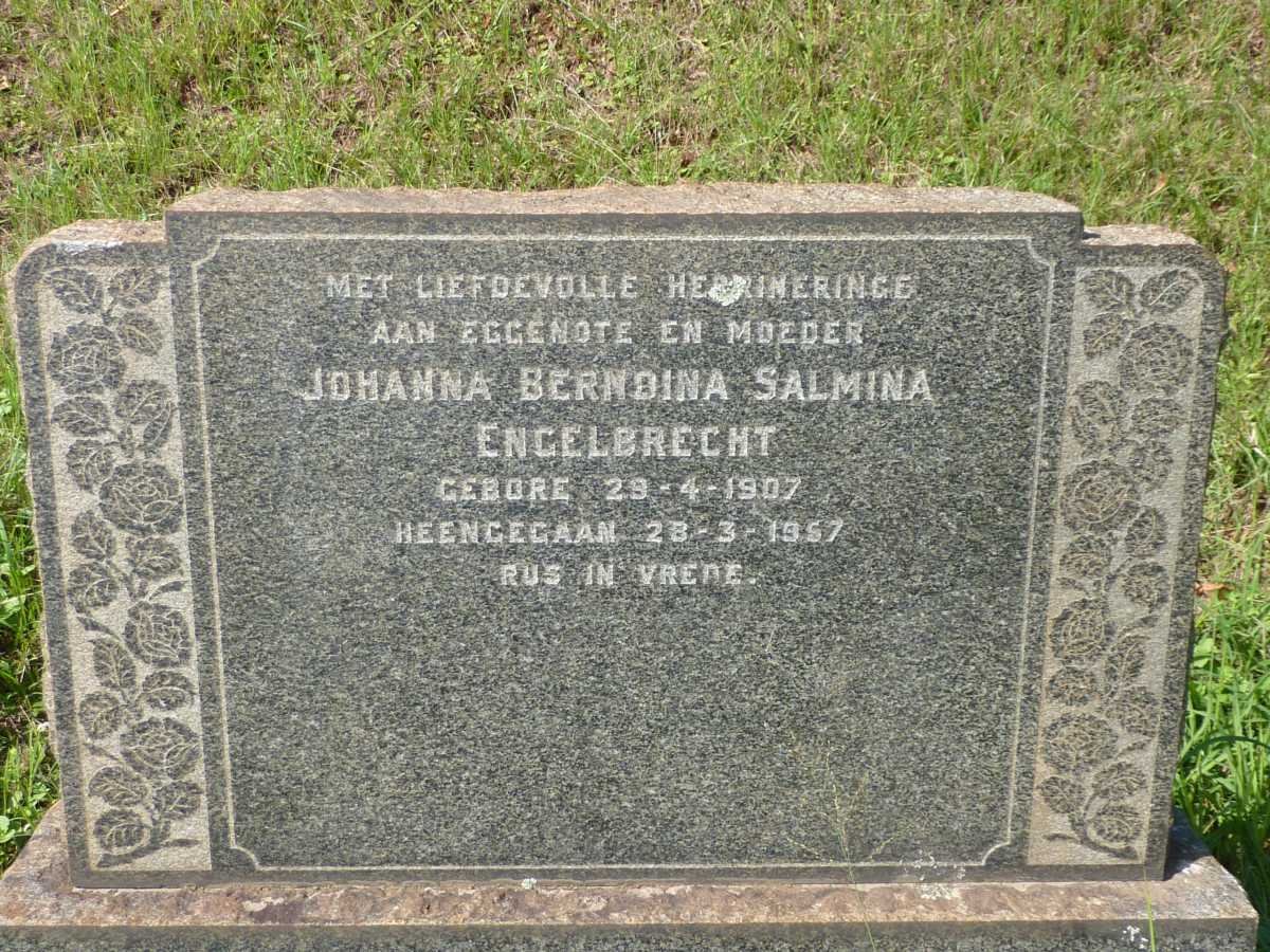 ENGELBRECHT Johanna Berndina Salmina 1907-1957 