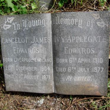 EDWARDS Lancelot James 1904-1971 &amp; Ivy Applegate 1910-1977