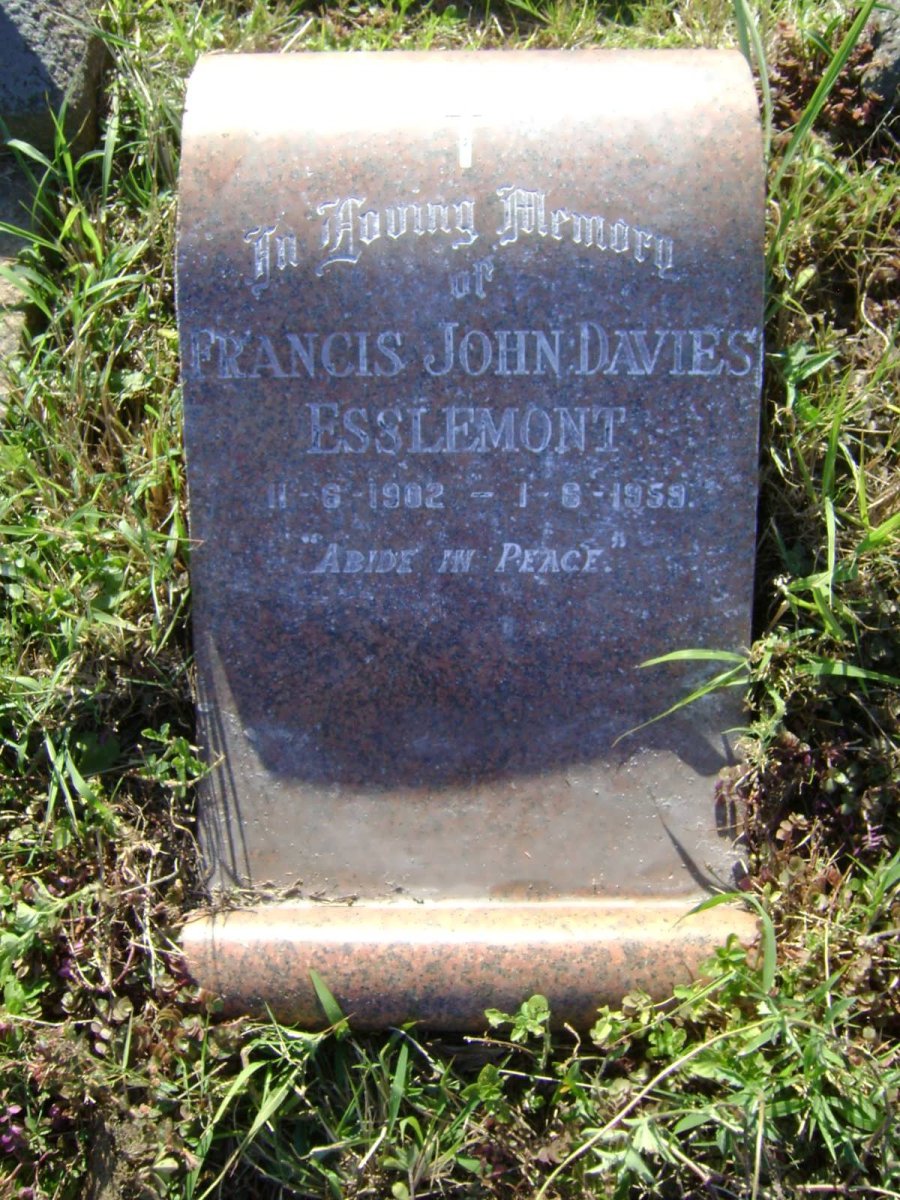 ESSLEMONT Francis John Davies 1902-1959