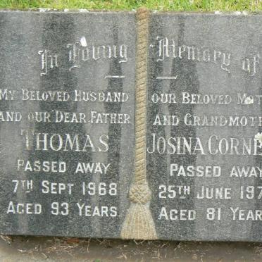 FULLERTON Thomas -1968 &amp; Josina Cornelia -1970