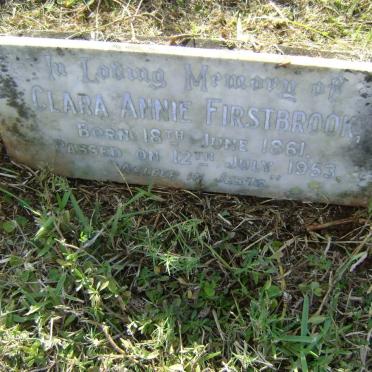 FIRSTBROOK Clara Annie 1861-1953
