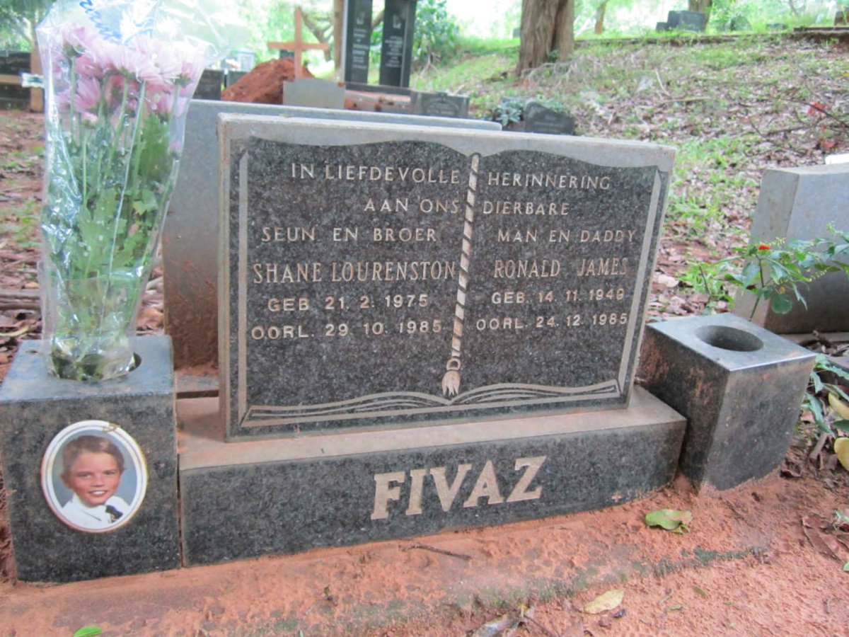FIVAZ Ronald James 1949-1985 :: FIVAZ Shane Lourenston 1975-1985