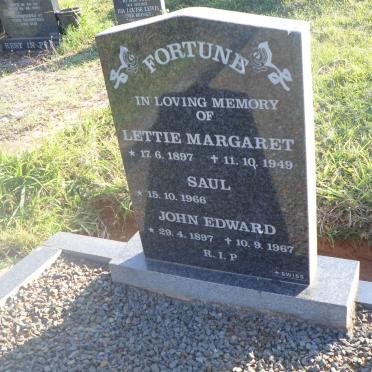 FORTUNE John Edward 1897-1967 :: FORTUNE Lettie Margaret 1897-1949 :: FORTUNE Saul 1966-