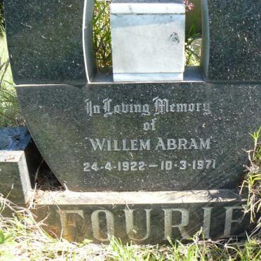 FOURIE Willem Abram 1922-1971