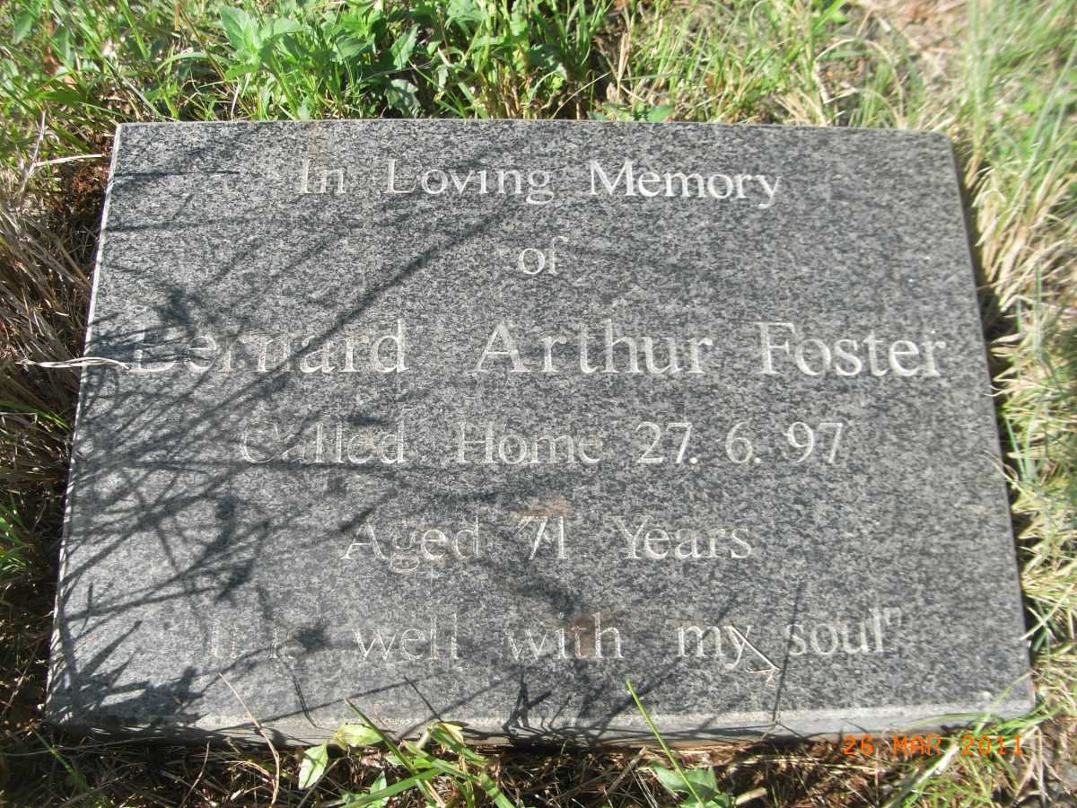 FOSTER Ernest James -1957 &amp; Eva Lucy -1967 :: FOSTER Bernard Arthur -1997