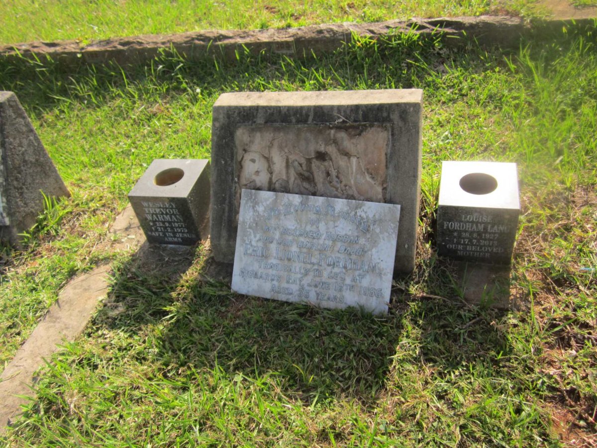 FORDHAM Eric Lionel -1955 &amp; Louise LANG formerly FORDHAM 1927-2013 :: WARMAN Wesley Trevor 1977-1979
