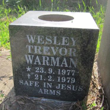 WARMAN Wesley Trevor 1977-1979