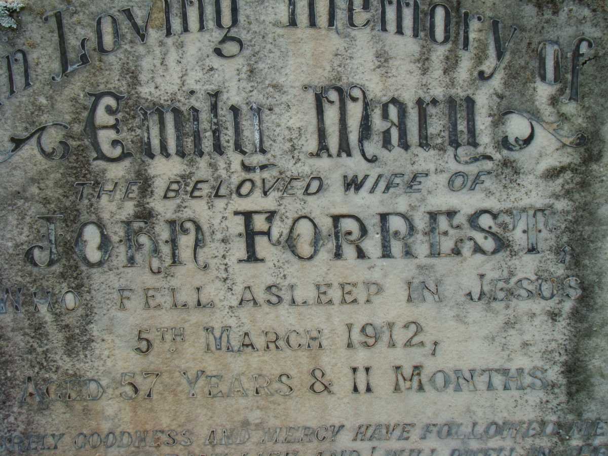 FORREST Emily Mary -1912