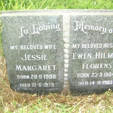 FLORENS Ewen Hilman 1904-1983 &amp; Jessie Margaret 1908-1979