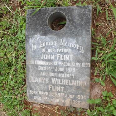 FLINT John 1899-1978 &amp; Gladys Wilhelmina 1904-1988