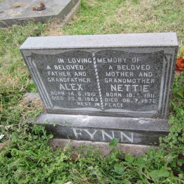 FYNN Alex 1910-1983 &amp; Nettie 1911-1976 :: FYNN Norman 1930-2008