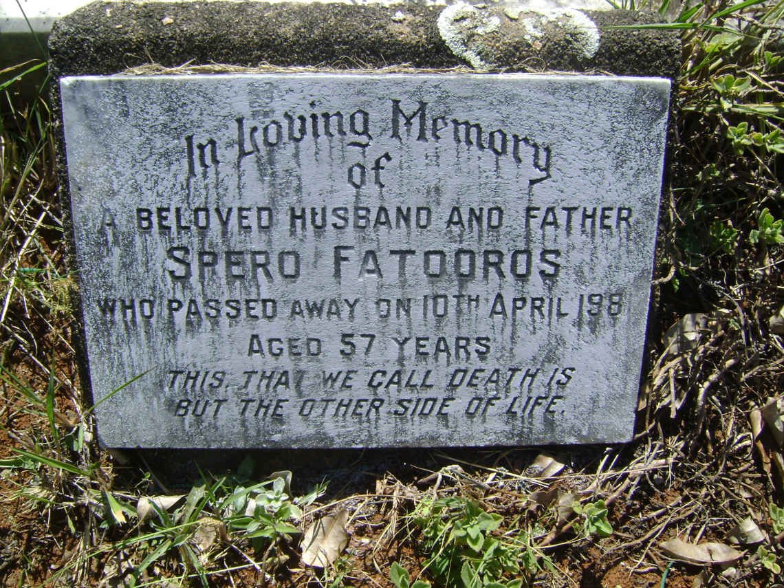 FATOOROS Estathus -1946 &amp; Elise -1961 :: FATOOROS Peter 1914-1987