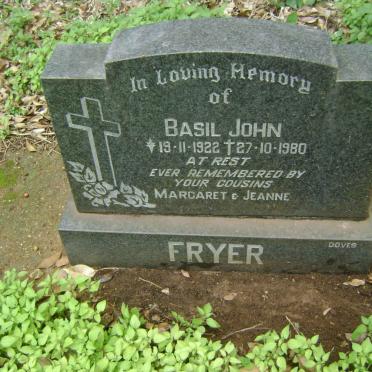FRYER Basil John 1922-1980