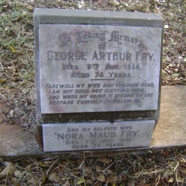FRY George Arthur -1956 &amp; Nora Maud -1961