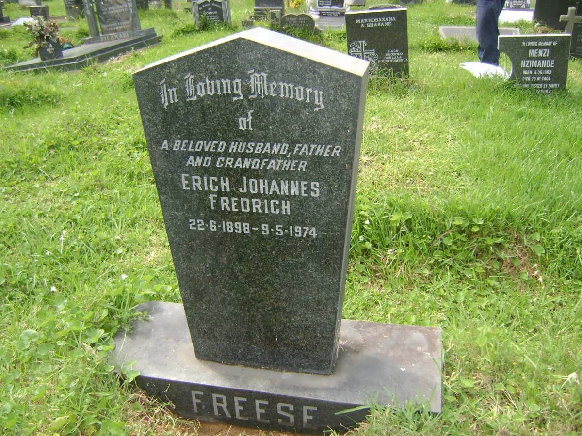 FREESE Erich Johannes Fredrich 1898-1974