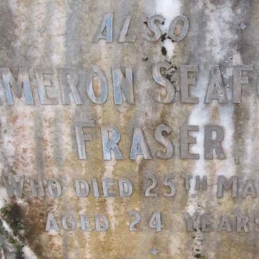 FRASER Cameron Seaforth -1938