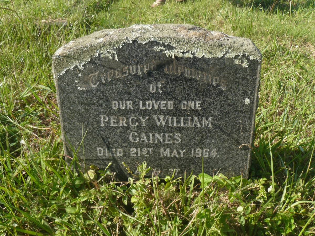 GAINES Percy William -1964