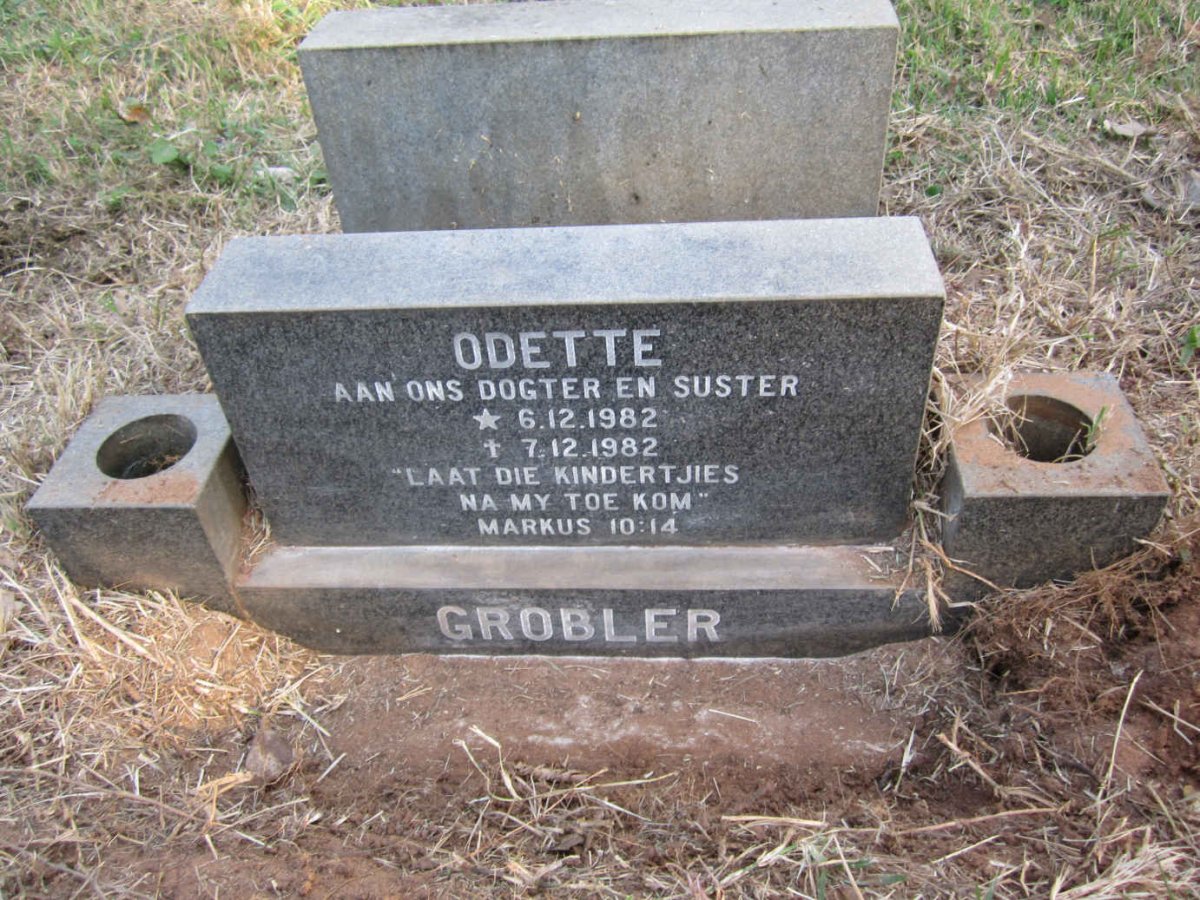 GROBLER Odette 1982-1982
