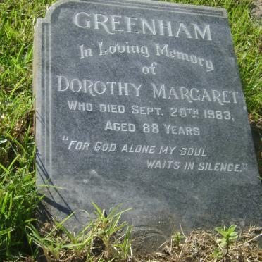 GREENHAM Dorothy Margaret -1983